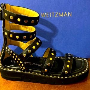 NIB Stuart Weizmann “Gala Lift Studs” Sandal - EU 38/US 7.5
